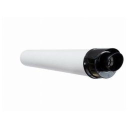 Atlantic - Kit ventouse horizontale 60/100 Noir 074255