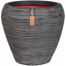 Pot à fleurs Nature Rib Conique 42 x 38 cm Anthracite KOFZ362 Capi Anthracite