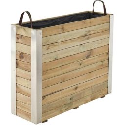 Bac à fleurs en bois traité 170L - Bambou