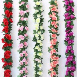 Injtrash-Vigne de Lierre avec Feuilles Vertes pour Décoration de Mariage Fausses Feuilles