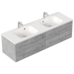 Meuble de salle de bain Colossos 160 Aspect Béton