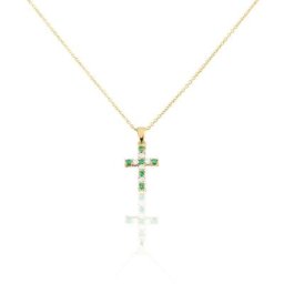 Collier Plaqué Or Gaea Pierre Synthétique