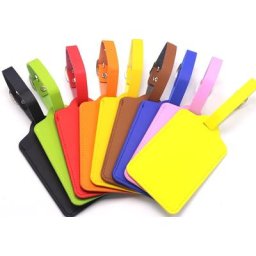 Étiquette de bagage en cuir de qualité accessoires de voyage adresse d'identification de valise