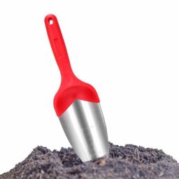 Pelle de jardin en acier inoxydable avec poignée en plastique outils à main de jardinage