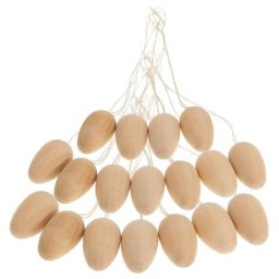 Mini-œufs en bois, 2,5 cm, 20 pièces
