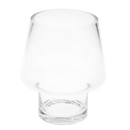 Récipient en verre avec pied, 18 cm, 15 cm Ø