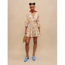 Maje Robe Courte À Imprimé Fleuri