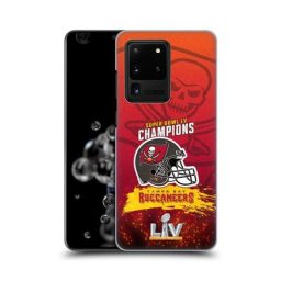Étui pour téléphone à coque rigide pour casque Super Bowl LV Champions des Buccaneers de Tampa Bay - Samsung