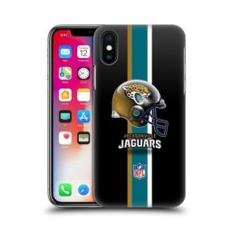 Coque de téléphone à coque rigide avec logo Jacksonville Jaguars Helmet - iPhone
