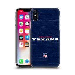 Étui pour téléphone à coque rigide effet vieilli Houston Texans - iPhone