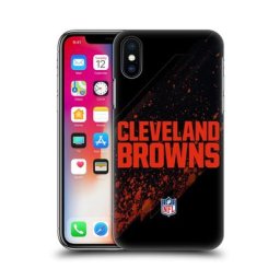 Étui pour téléphone à coque rigide Cleveland Browns Blur - iPhone