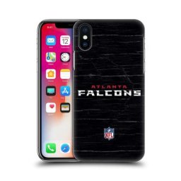 Étui pour téléphone rigide effet vieilli Falcons d'Atlanta - iPhone