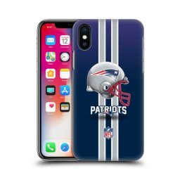 Étui de téléphone à coque rigide avec logo pour casque des Patriots de la Nouvelle-Angleterre - iPhone