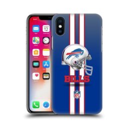 Étui pour téléphone à coque rigide Buffalo Bills Helmet avec logo - iPhone