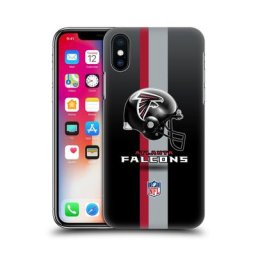 Étui de téléphone à coque rigide avec logo pour casque Atlanta Falcons - iPhone