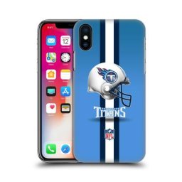 Étui de téléphone à coque rigide avec logo pour casque Tennessee Titans - iPhone