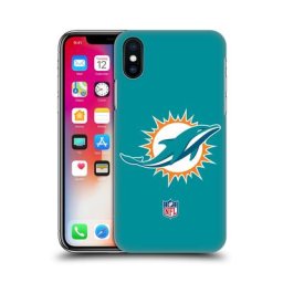Étui rigide pour téléphone avec logo Miami Dolphins - iPhone