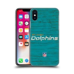 Coque de téléphone rigide effet vieilli Miami Dolphins - iPhone