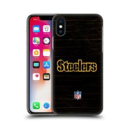 Coque de téléphone rigide effet vieilli des Steelers de Pittsburgh - iPhone