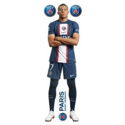 Sticker mural PSG Mbappé - 120cm