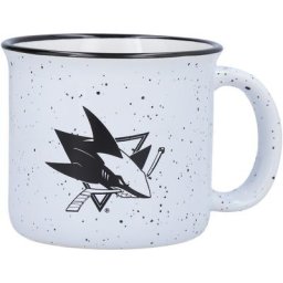 Requins de San José 15 oz. Tasse d'équipe de feu de camp