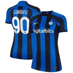 Maillot Inter Milan Domicile Stadium 22/23 - Femme avec flocage Lukaku 90