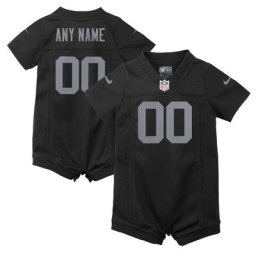 Las Vegas Raiders Nike Home Jersey Barboteuse - Personnalisée - Nouveau-né