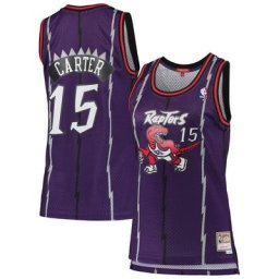 Mitchell & Ness Vince Carter pour femme Violet Raptors de Toronto 1998-99 Hardwood Classics Swingman Jersey