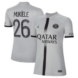 Maillot PSG Jordan Extérieur Stadium 22/23 - Femme avec flocage Mukiele 26