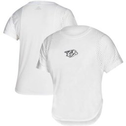 T-shirt adidas Nashville Predators Stadium ID Franchise pour femme, blanc