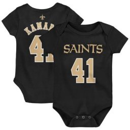 Nouveau-né Alvin Kamara Black New Orleans Saints Mainliner Name & Number Body