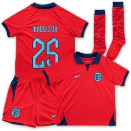 England Away Stadium Kit 2022-23 - Infants with Maddison 25 printing