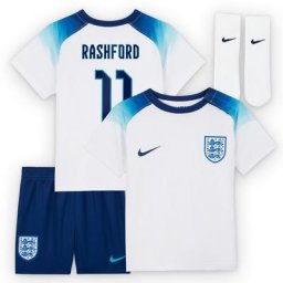 England Home Stadium Kit 2022 - Infants with Rashford 11 printing