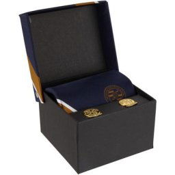 Ensemble de boutons de manchette cravate anniversaire de lecture