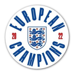 Autocollant de Voiture Championnats d'Europe Euros Femmes Angleterre 2022 - 15cm