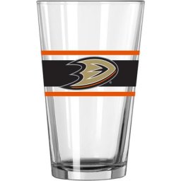 Canards d'Anaheim 16 oz. Verre à pinte à rayures