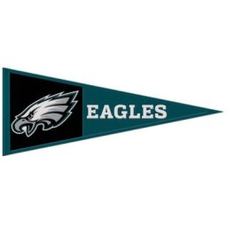 WinCraft Philadelphie Eagles 13"" x 32"" Fanion avec logo principal en laine