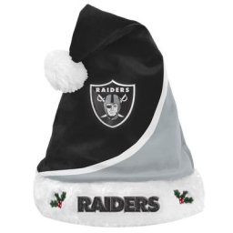 Bonnet de Noël à blocs de couleur Las Vegas Raiders