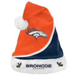 Bonnet de Noël à blocs de couleur Denver Broncos