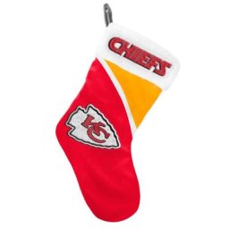 Chaussette de Noël à blocs de couleur Kansas City Chiefs