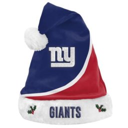 Bonnet de Noël à blocs de couleurs des Giants de New York