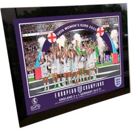 Cadre en verre de célébration des champions de l'EURO des femmes d'Angleterre - 8 x 6 pouces