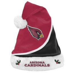 Bonnet de Noël à blocs de couleur des Cardinals de l'Arizona