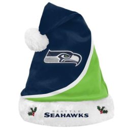 Bonnet de Noël à blocs de couleurs Seattle Seahawks