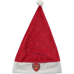 Bonnet de Père Noël super doux à écusson Arsenal