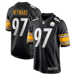 Maillot de match domicile Nike des Steelers de Pittsburgh - Noir - Cameron Heyward - Jeunesse