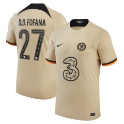 Chelsea Cup Third Stadium Shirt 2022-23 - Kids with D.D.Fofana 27 printing