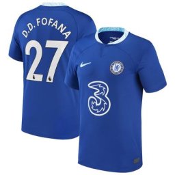 Chelsea Home Stadium Shirt 2022-23 - Kids with D.D.Fofana 27 printing