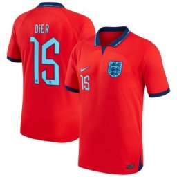 England Away Stadium Shirt 2022 - Kids with Dier 15 printing