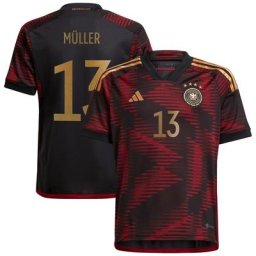 Maillot Allemagne Extérieur - Enfants avec flocage Müller 13